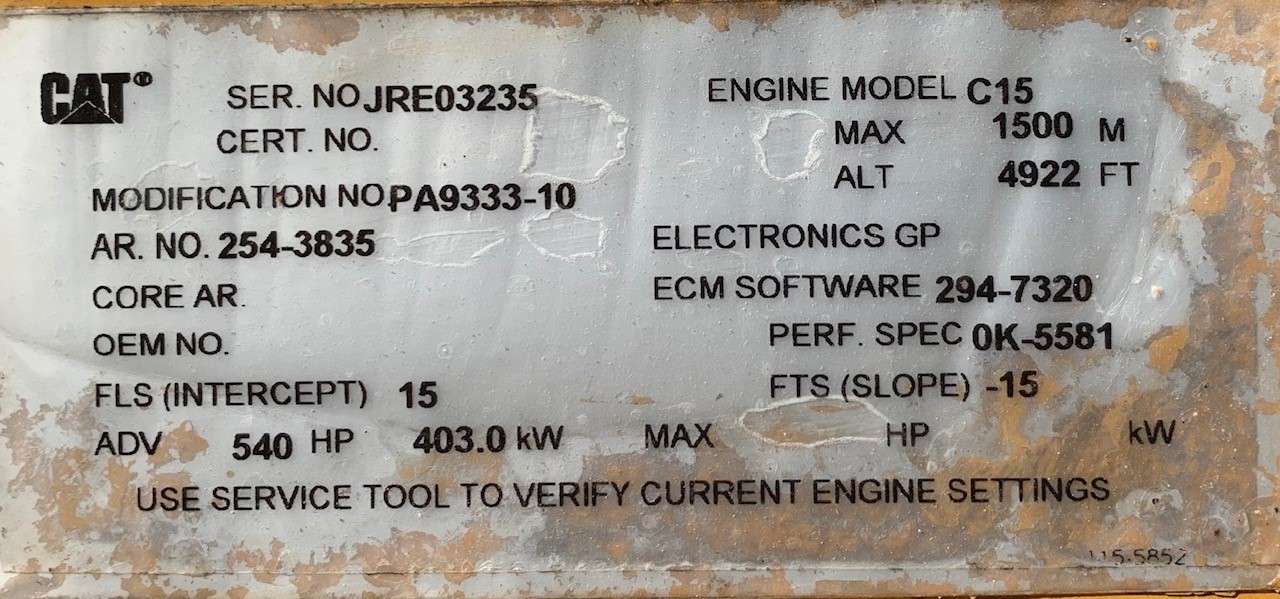 Used Caterpillar C15 Diesel Engine