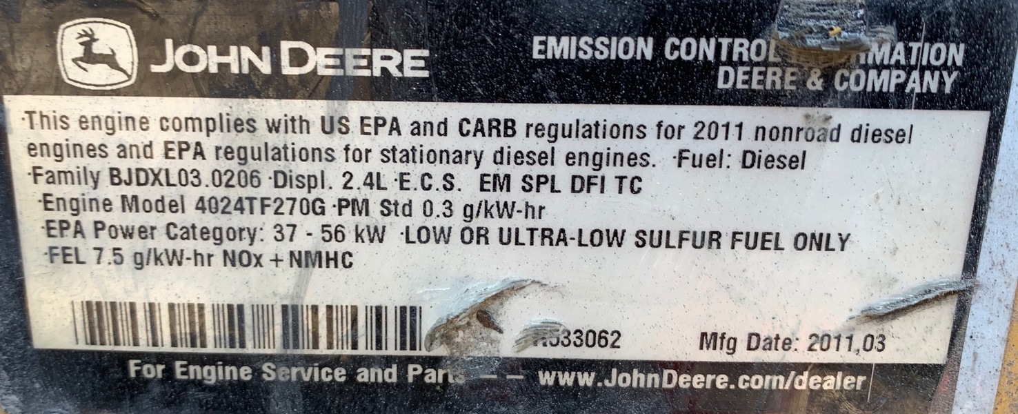 Used John Deere 4024 Engine Core