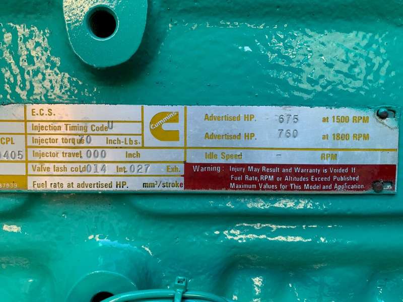 Used Cummins VTA28G1 Diesel Engine