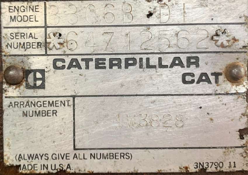 Used Caterpillar 3306B Diesel Engine
