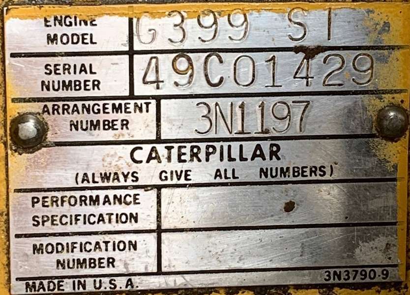 Used Caterpillar G399T Gas Engine