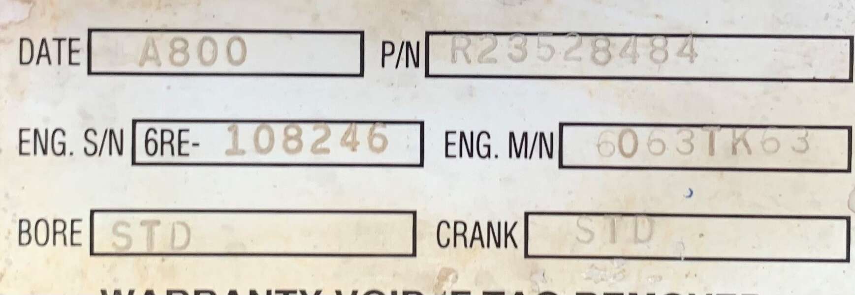 Used Detroit S60 12.7L Diesel Engine