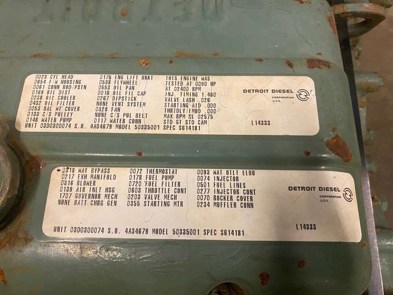 Used Detroit 3-53 Diesel Engine