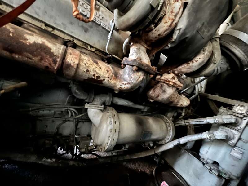 Low Hour Detroit 16V149TI Diesel Engine