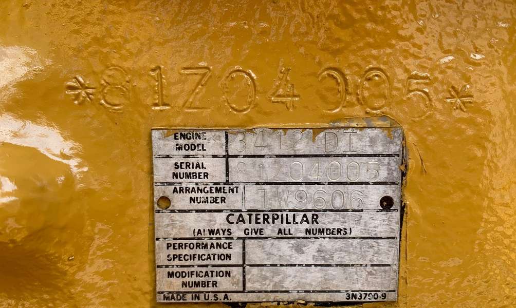Used Caterpillar 3412 DITA Diesel Engine