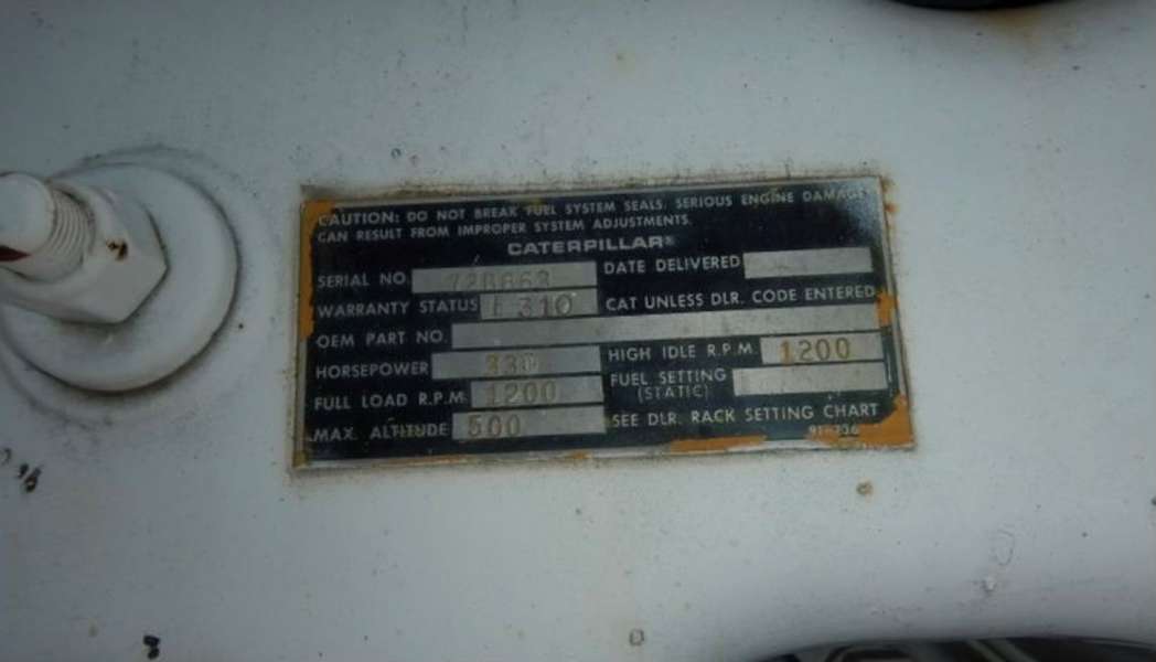 Used Caterpillar G379NA Gas Engine