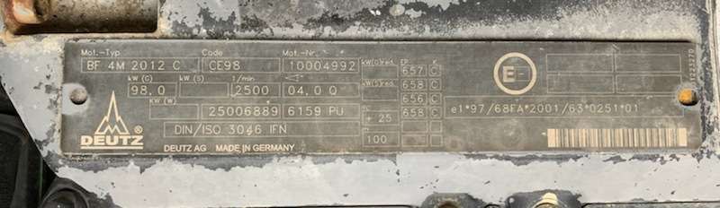 Used Deutz BF 4M 201 C Diesel Engine