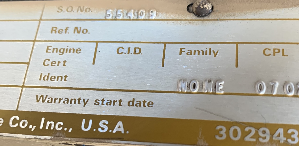 Used Cummins NTTA-855-GS-2 Diesel Engine