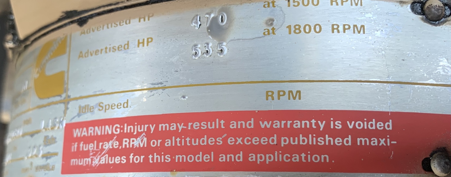 Used Cummins NTTA-855-GS-2 Diesel Engine