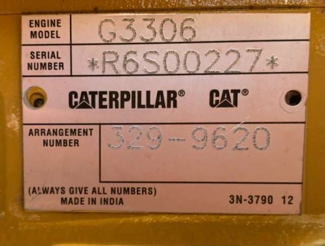 New Caterpillar G3306NA Gas Engine
