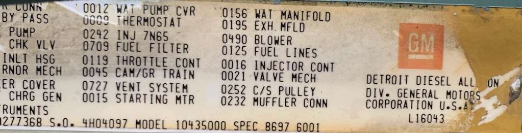 Used Detroit 4-71 Diesel Engine