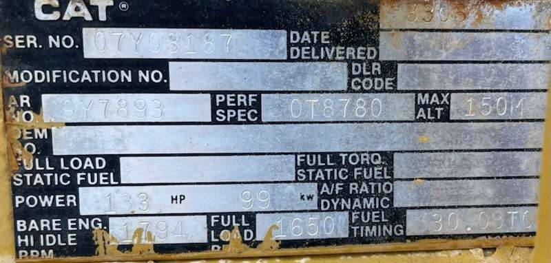 Used Caterpillar G3306NA Gas Engine