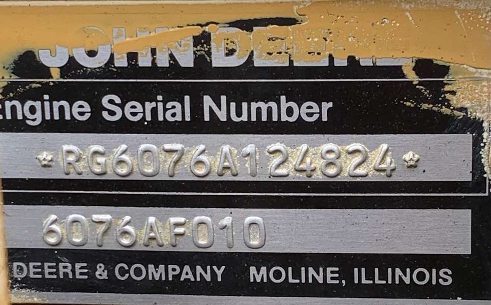 Used John Deere 6076AF010 Diesel Engine