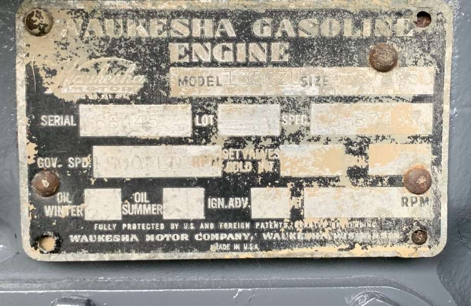 Used Waukesha 135GZU Gas Engine