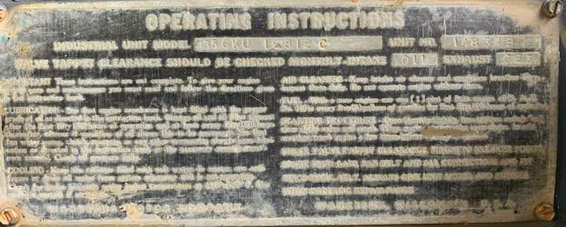 Used Waukesha 135GKU Gas Engine