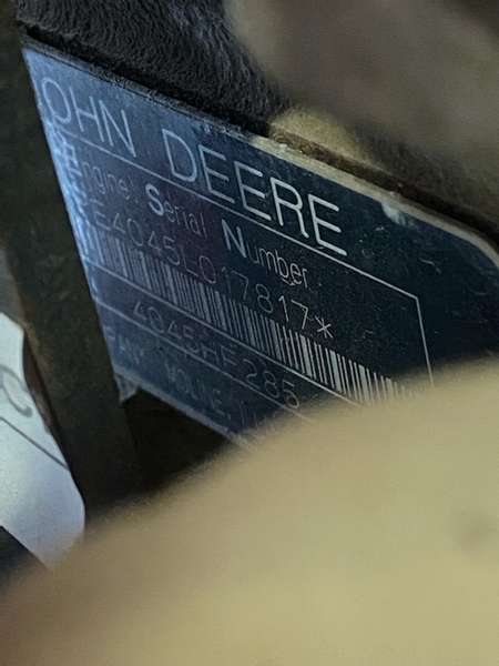 Used John Deere 4045HF285 Diesel Engine