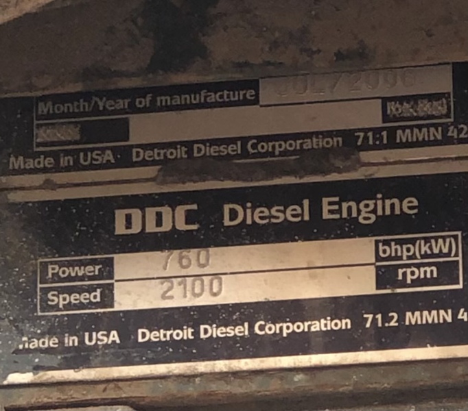 Used MTU MTU12V2000 Diesel Engine