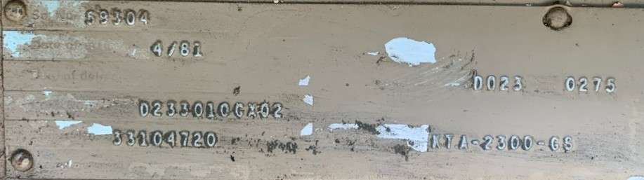 Used Cummins KTA38 Diesel Engine