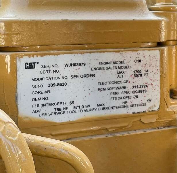 Used Caterpillar C18TT Diesel Engine