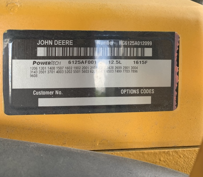 Surplus John Deere 6125 AF001 Diesel Engine