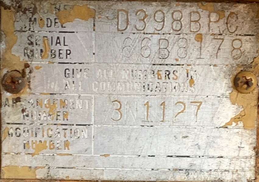 Used Caterpillar D398 Diesel Engine