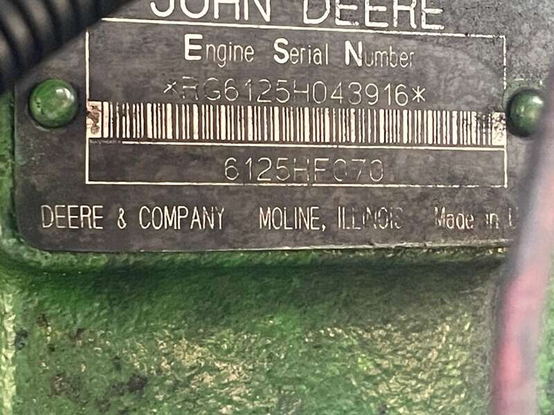 Used John Deere 6125HF070 Diesel Engine