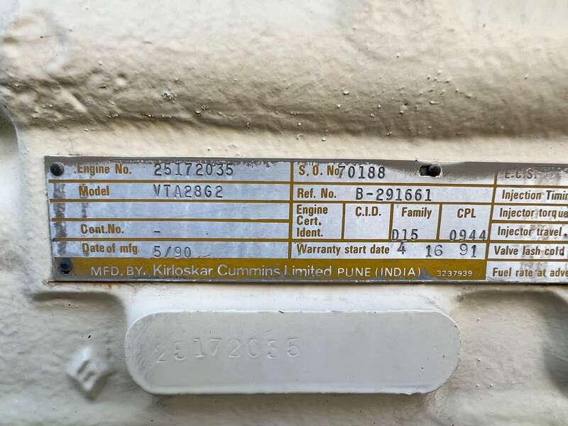 Used Cummins VTA28G2 Diesel Engine