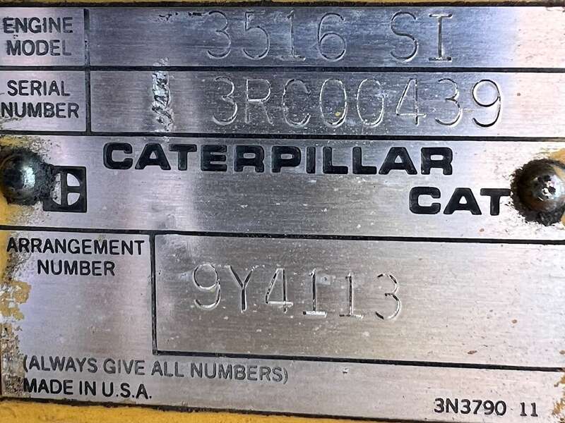 Used Caterpillar G3516 Gas Engine