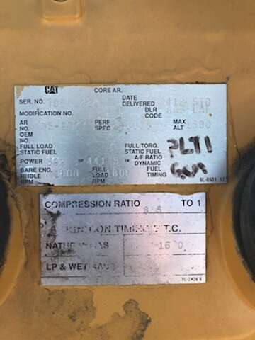 Like New Caterpillar G3412SITA Gas Engine