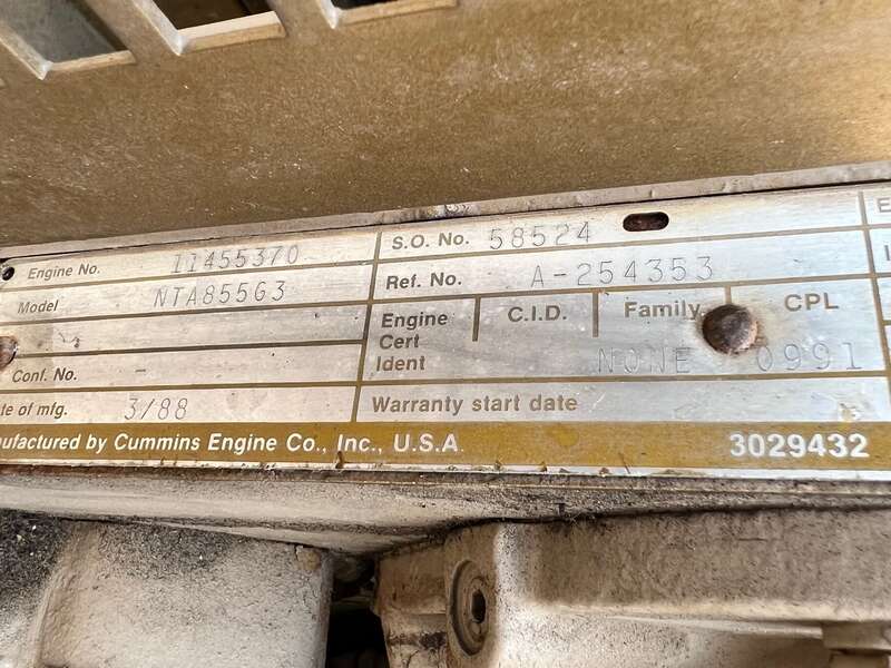 Used Cummins NTA855G3 Big Cam Diesel Engine
