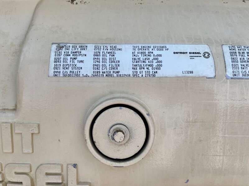 Low Hour Detroit 16V149TIB Diesel Engine