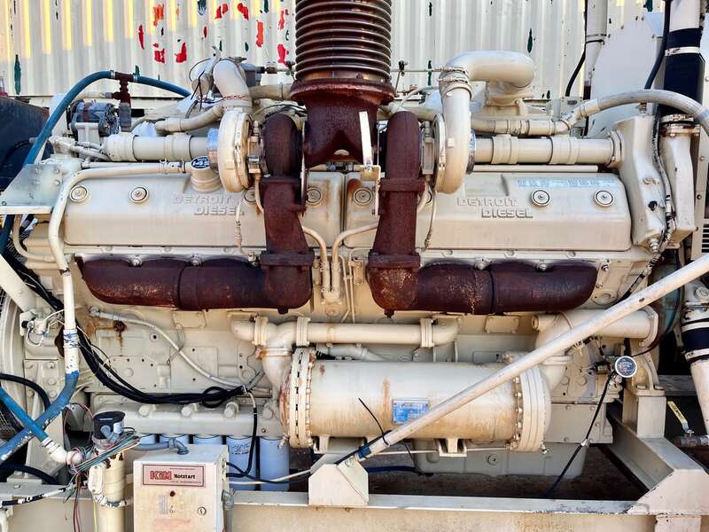 Low Hour Detroit 16V149TIB Diesel Engine