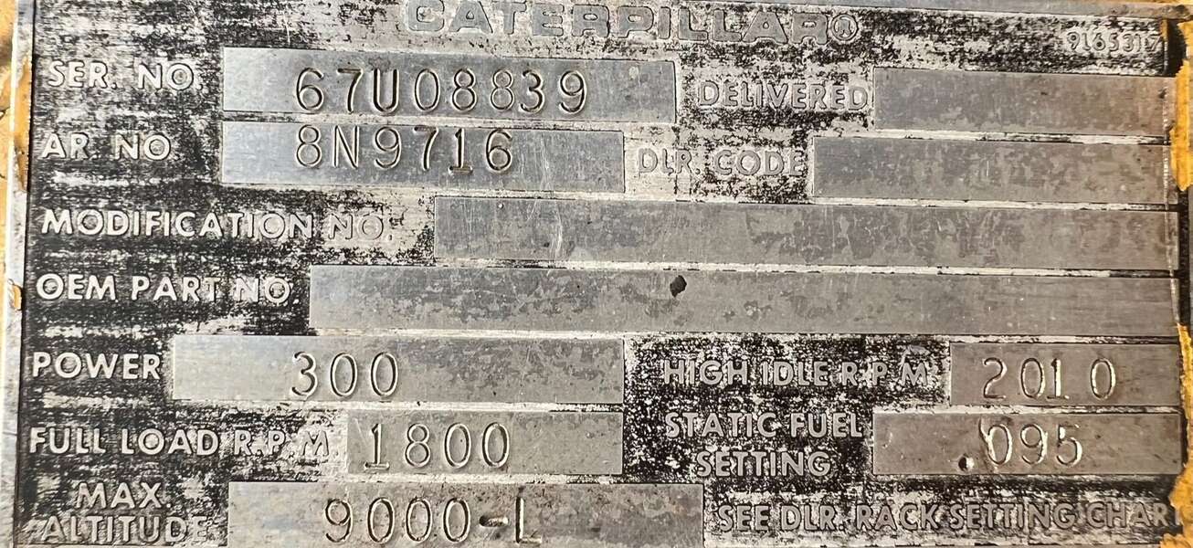 Used Caterpillar 3408 Diesel Engine