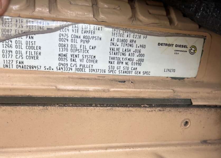Low hours Detroit Diesel 471 T Diesel Engine