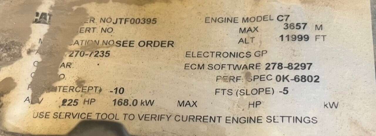 Used Caterpillar C7 Diesel Engine