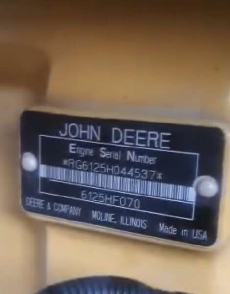 New Surplus John Deere 6125 Diesel Engine