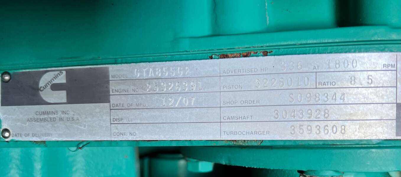 Used Cummins GTA855G2 Gas Engine