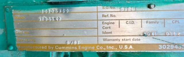 Used Cummins NT855G2 Diesel Engine