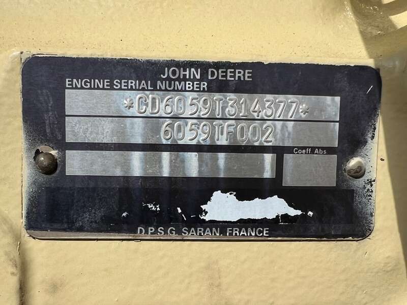 Used John Deere 6059TF002 Diesel Engine