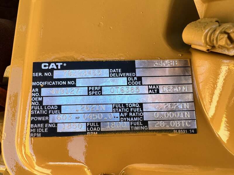 Used Caterpillar 3408B Diesel Engine