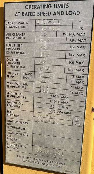 Used Caterpillar 3512DITA Diesel Engine