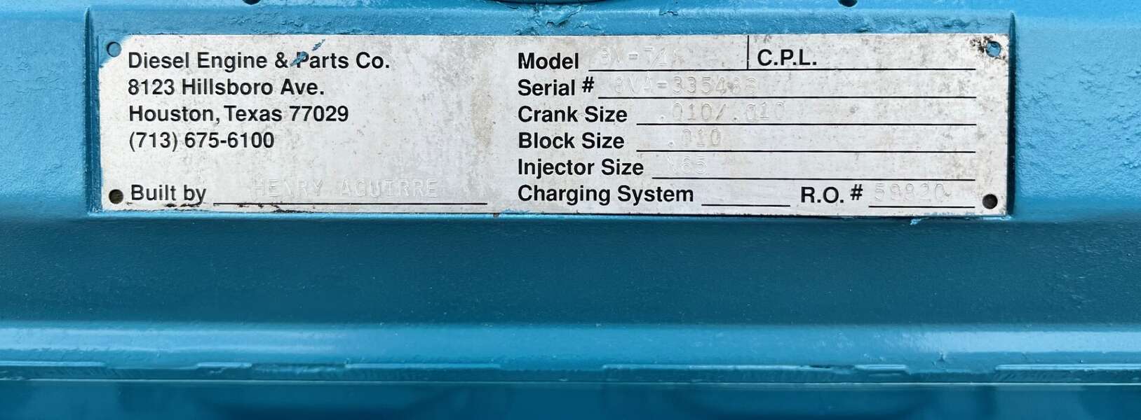 Used Detroit 8V71N Diesel Engine