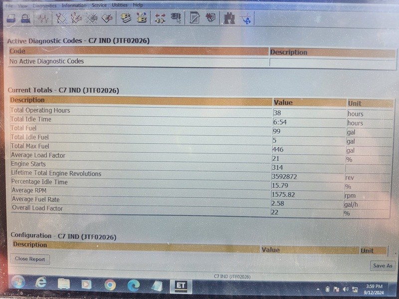 Used Caterpillar C7 Diesel Engine