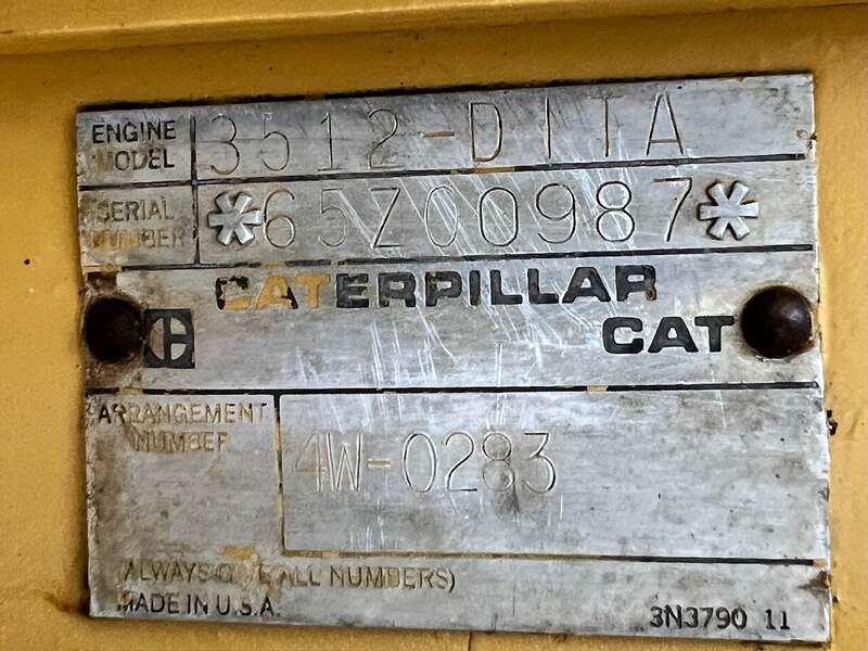Used Caterpillar 3512DITA Diesel Engine