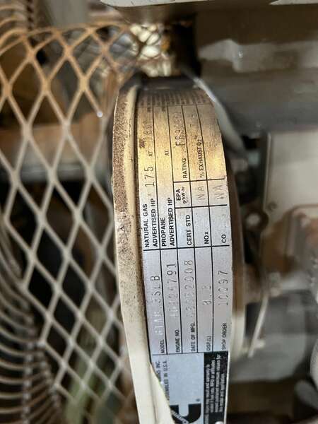 Used Cummins GTA8.3 Gas Engine