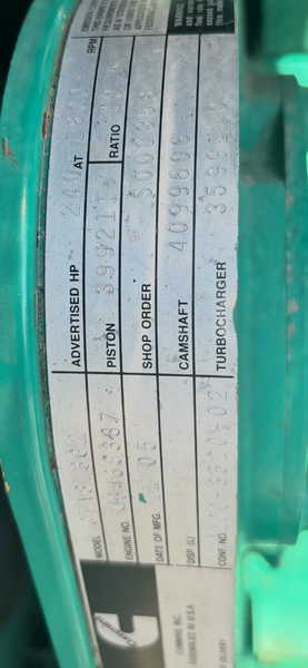 Used Cummins GTA8.3 Gas Engine