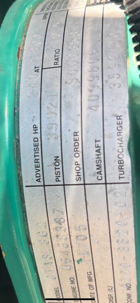 Used Cummins GTA8.3 Gas Engine