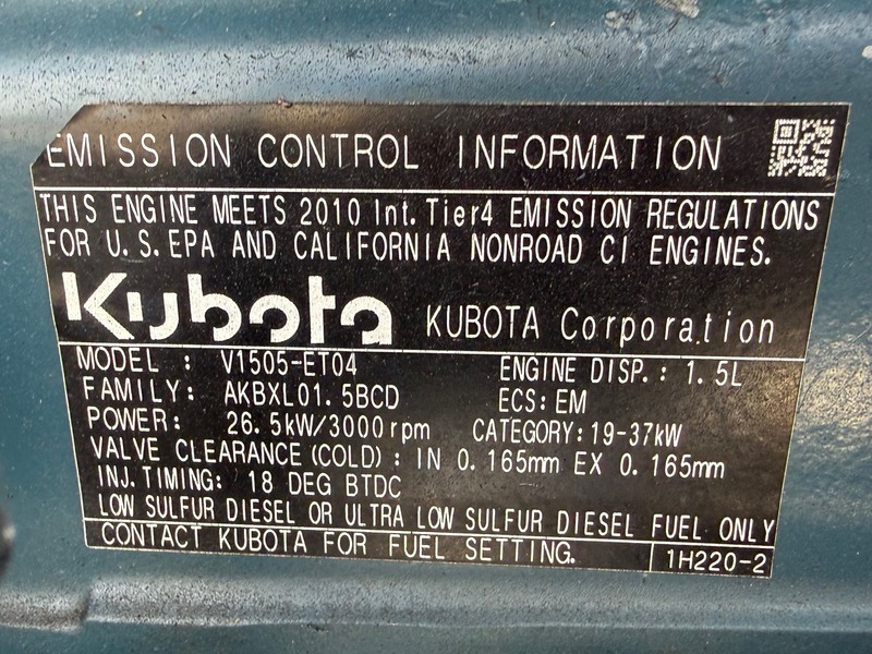 Used Kubota V1505 Diesel Engine