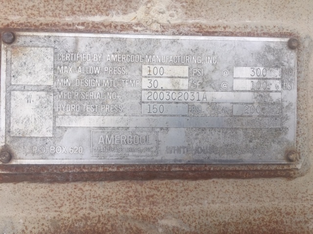 Used Amercool 1F10-80-1 Radiator