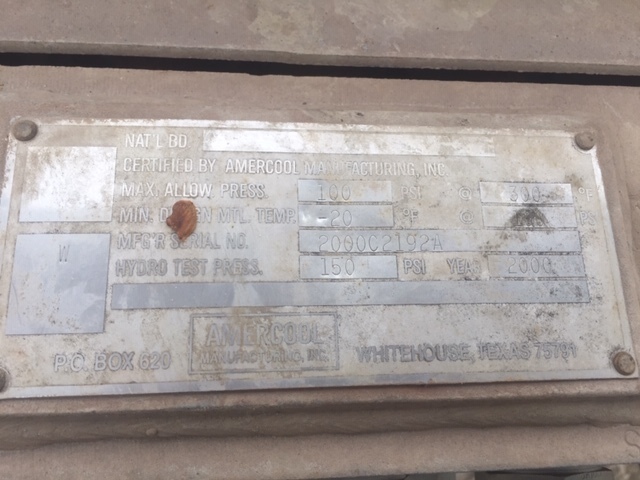 Used Amercool 1F22-83-2 Radiator